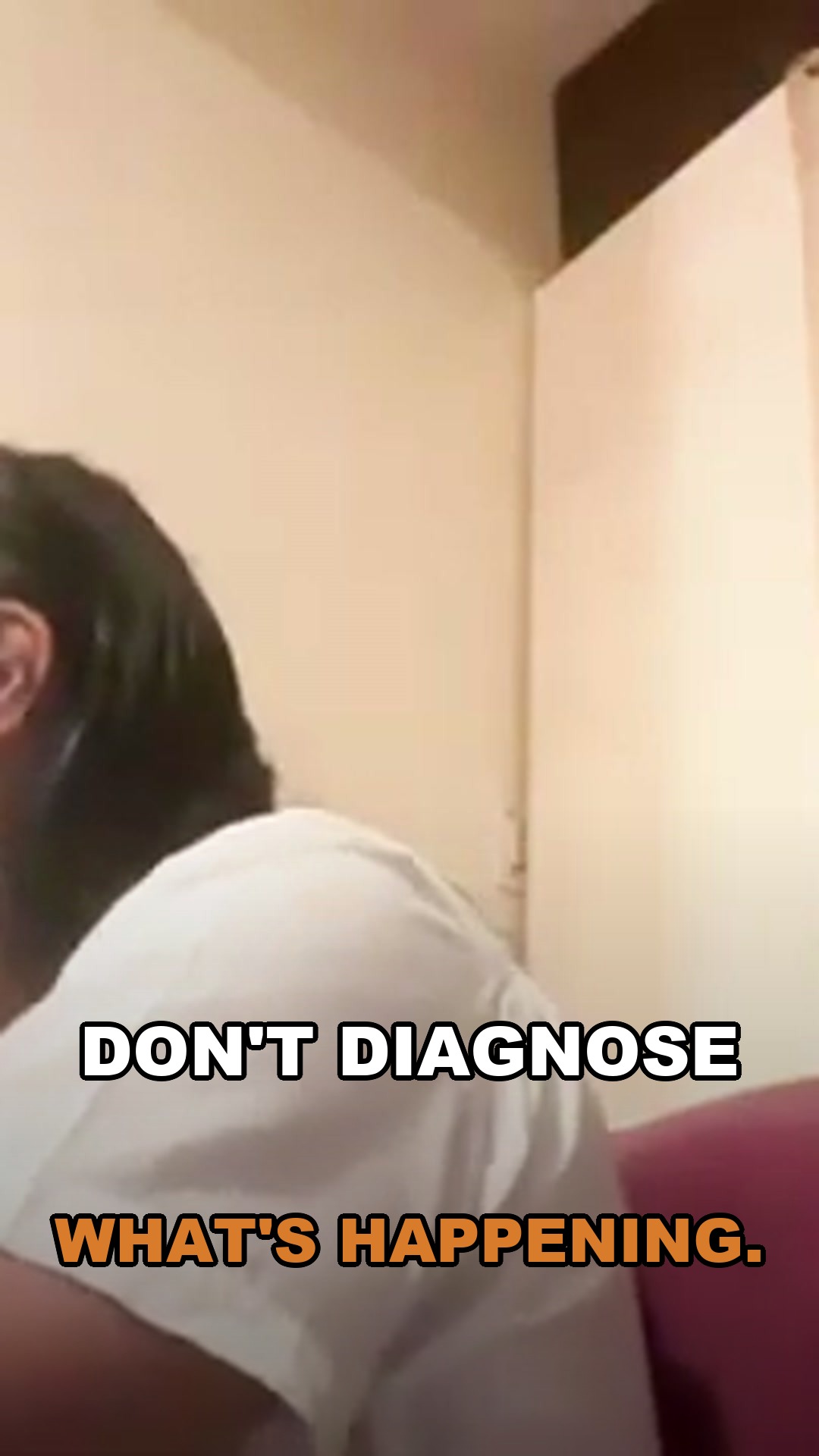 Don't diagnose what's happening — chant His name instead