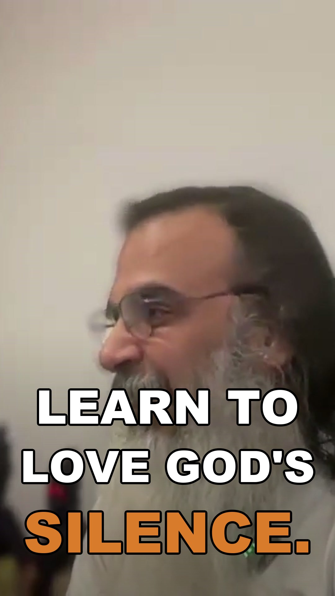 Learn to love God's silence