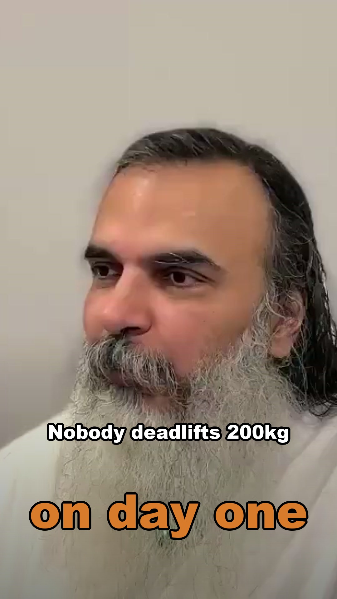 Nobody deadlifts 200kg on day one