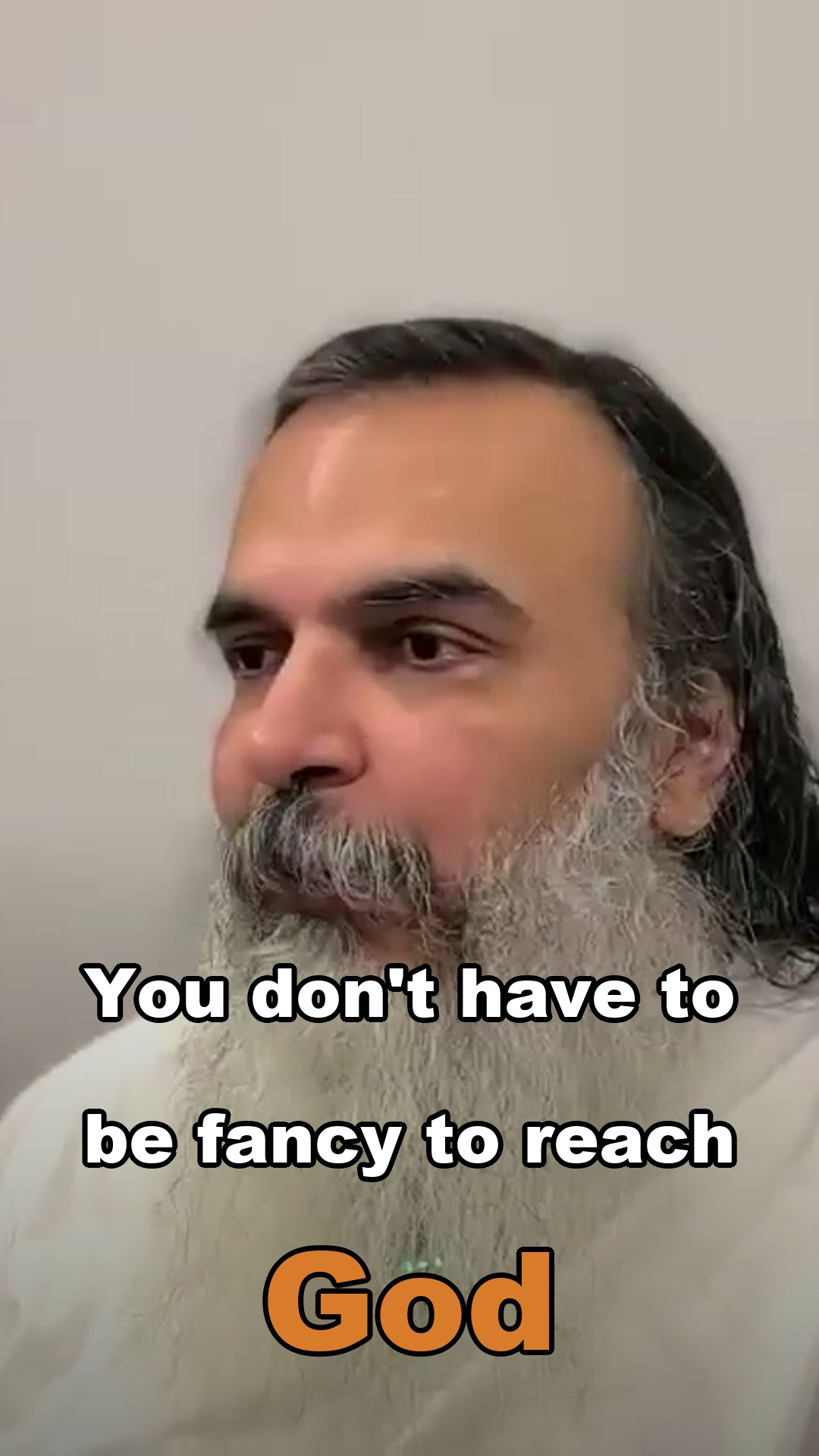 You don't have to be fancy to reach God