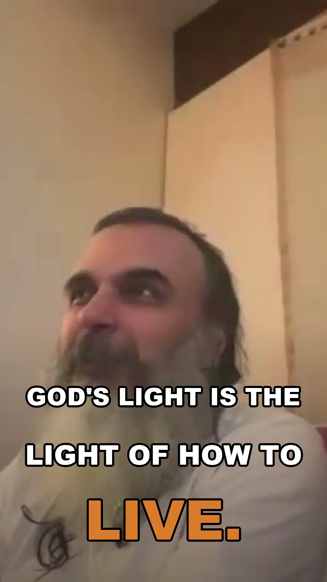 God's light is the light of how to live