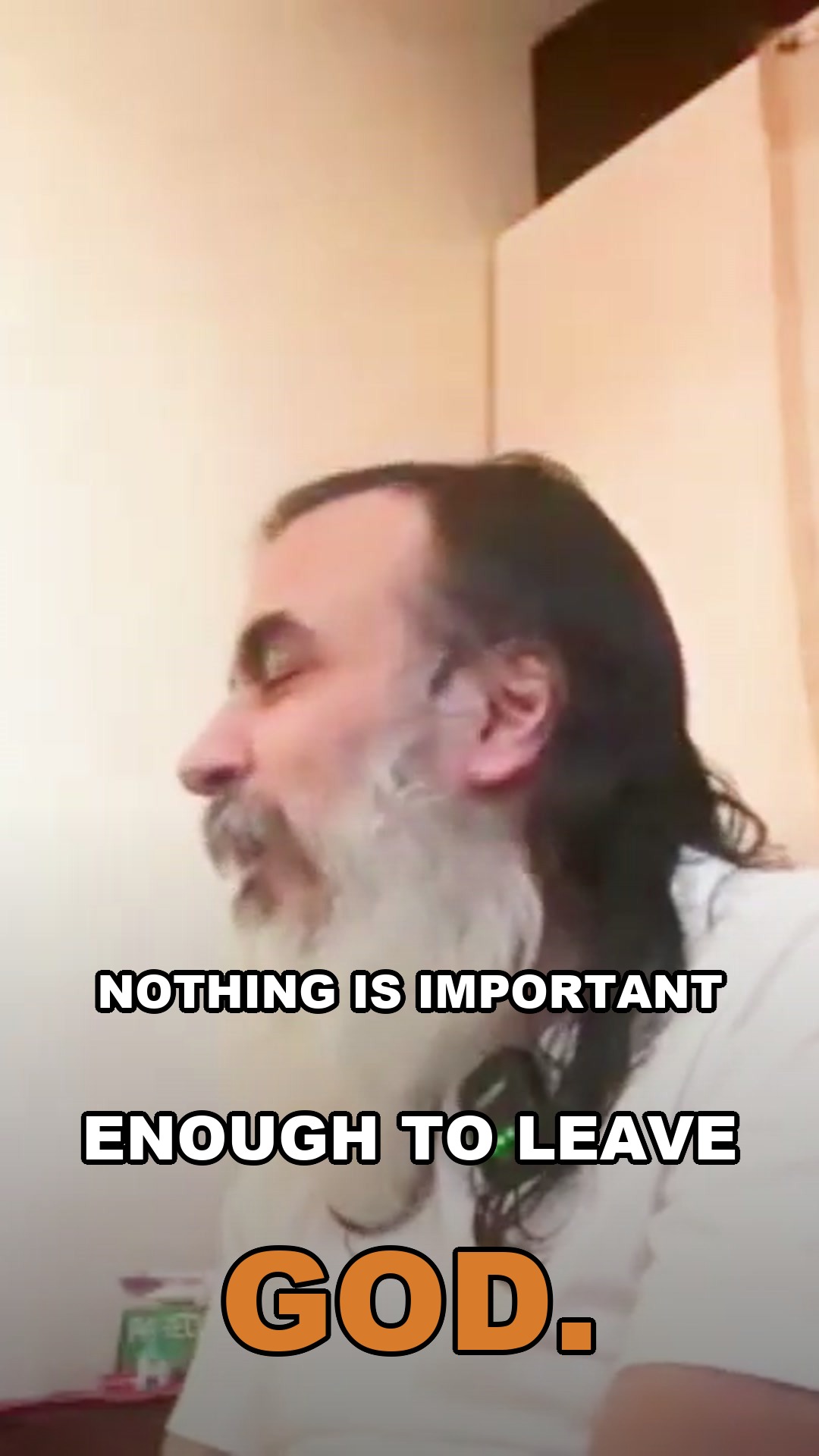 Nothing is important enough to leave God