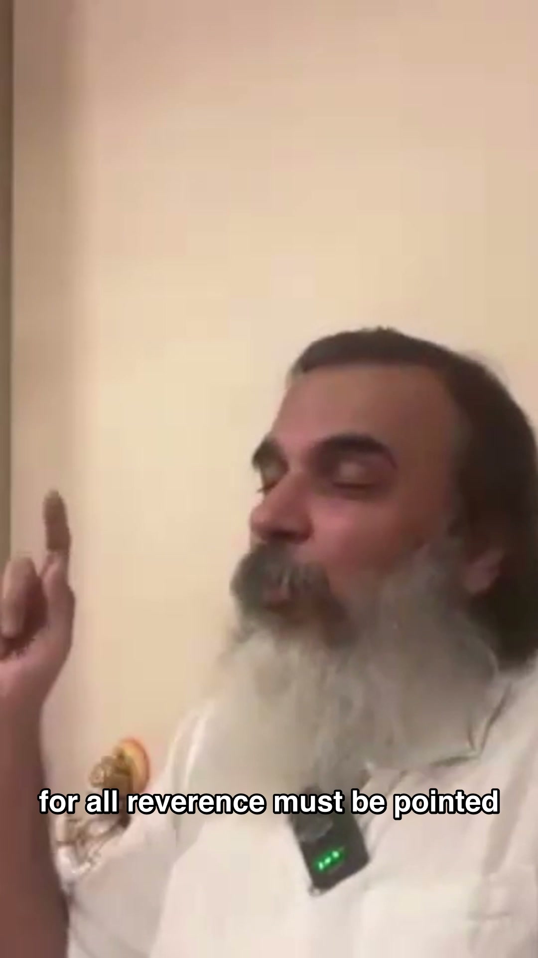 The teacher must keep pointing past themselves to God