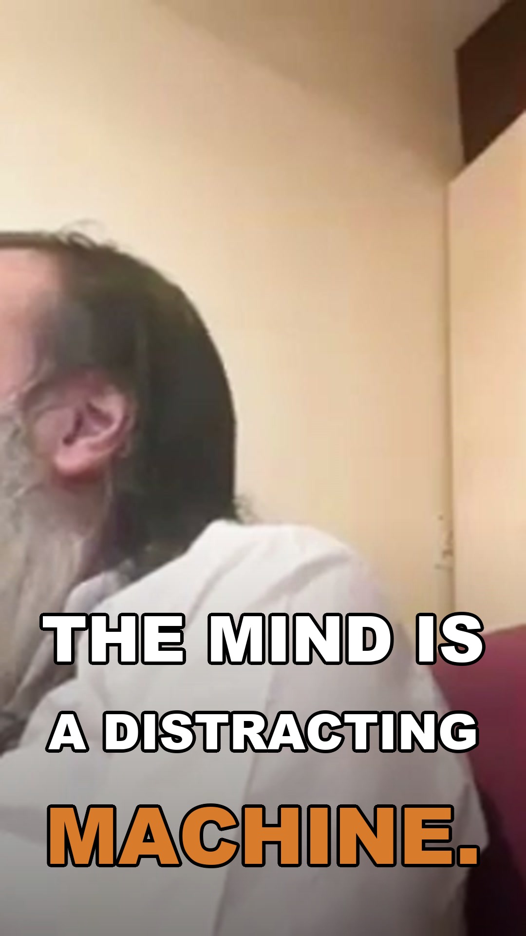 The mind is a distracting machine — say 'I will stay'