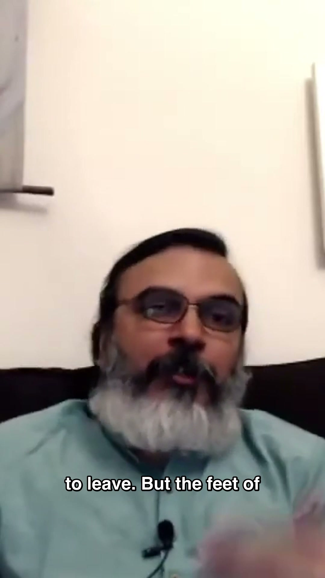 Papaji: 'why do you leave my feet?' He's not talking about the physical feet.