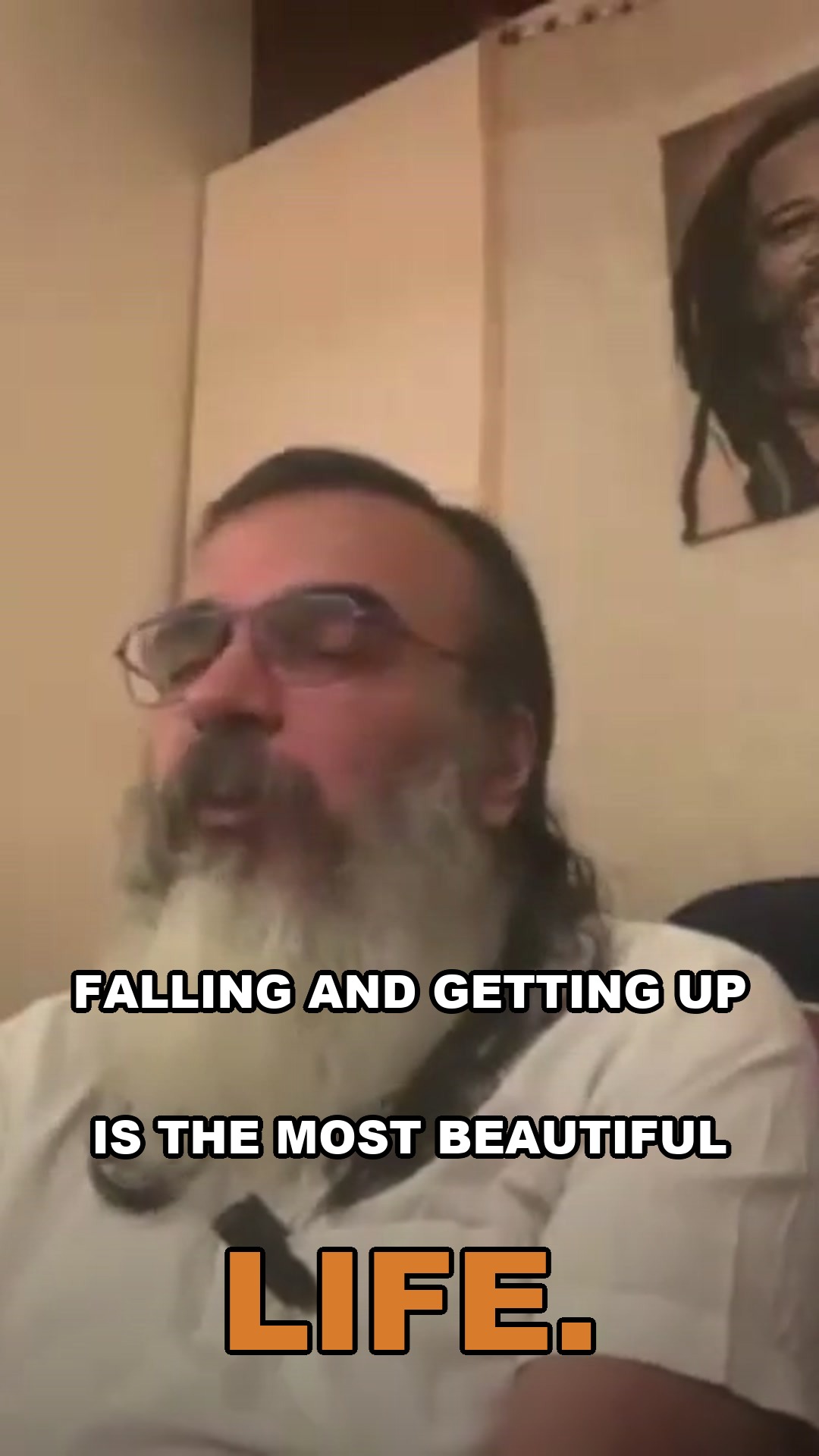 Falling and getting up is the most beautiful life