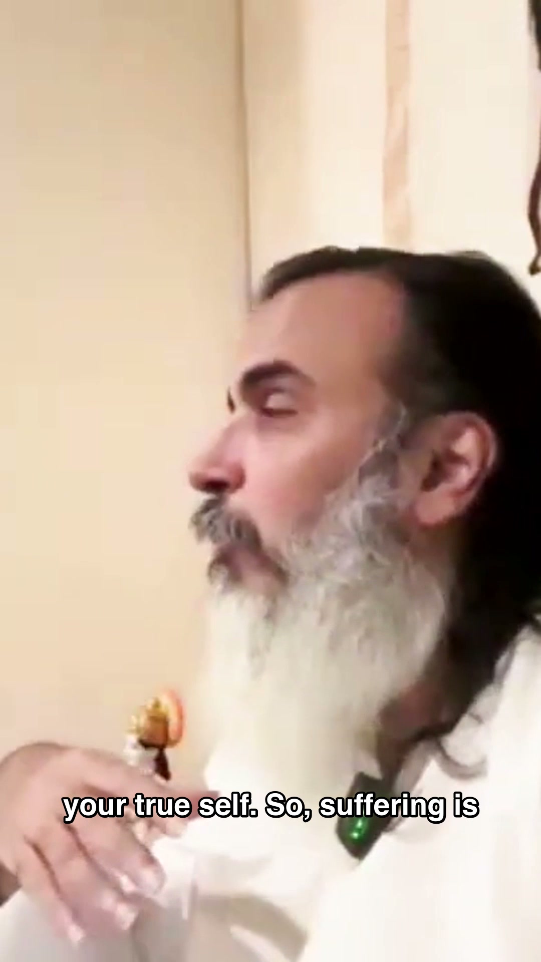Suffering is what you experience when God is not real for you