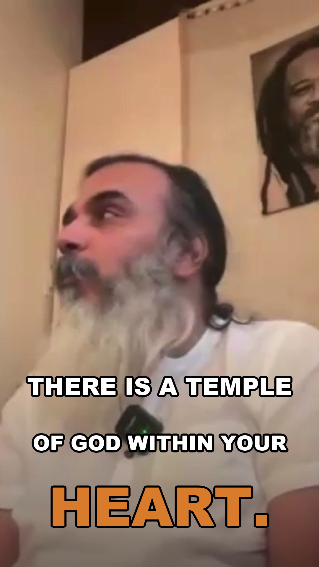 There is a temple of God within your heart