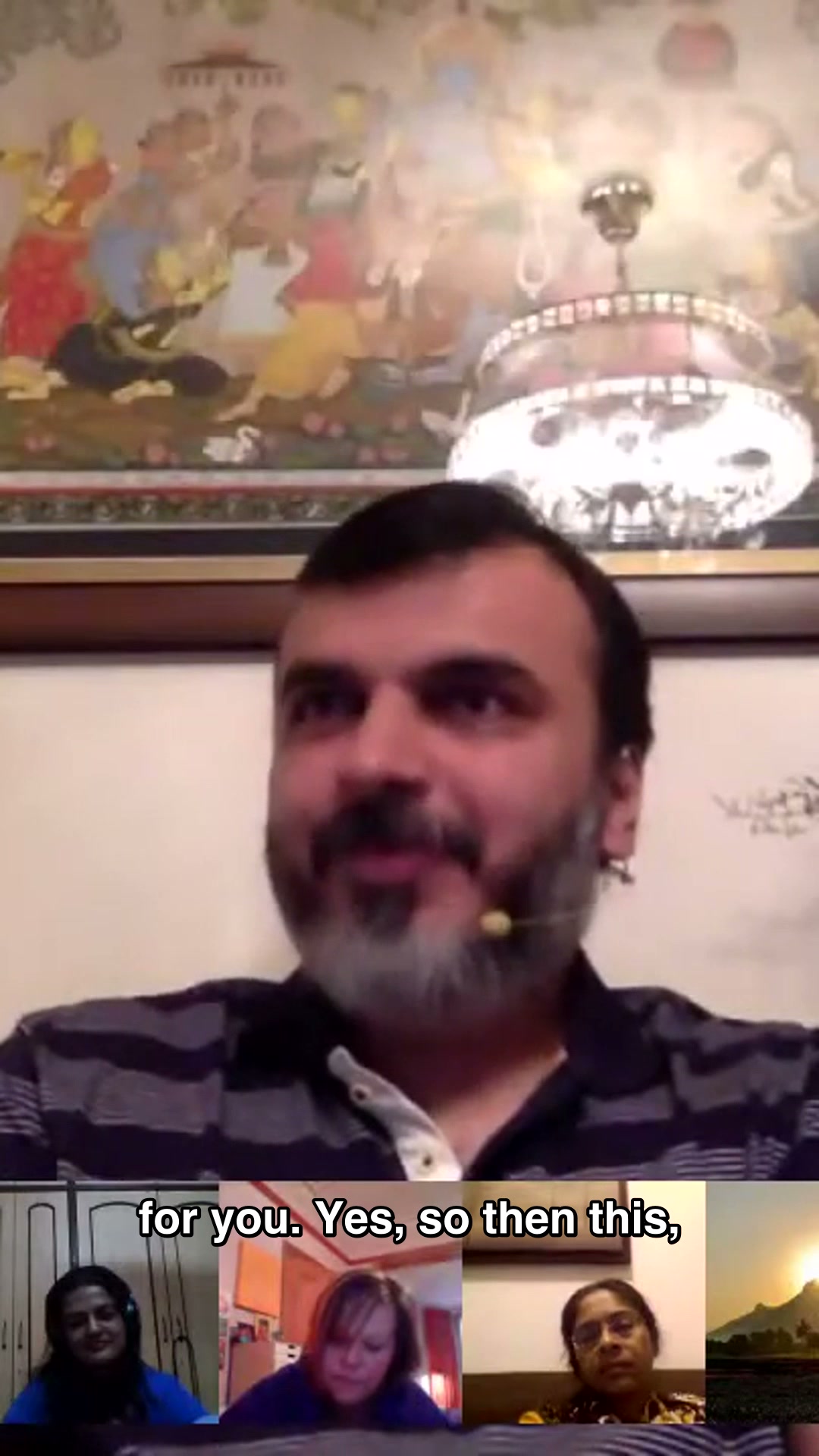 You come to satsang with your own curriculum